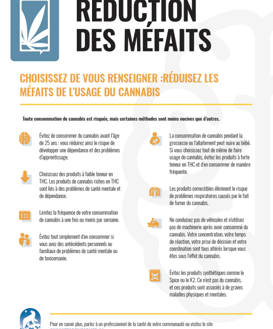 RÉDUCTION DES MÉFAITS