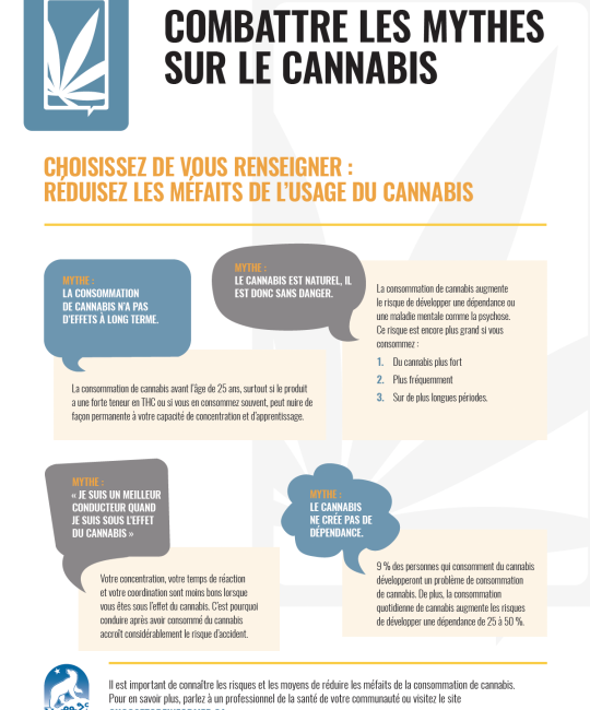 COMBATTRE LES MYTHES SUR LE CANNABIS