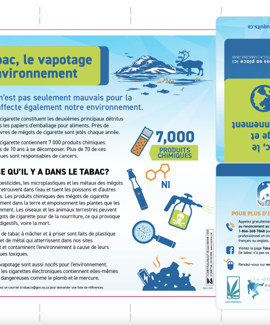 Le tabac, le vapotage et l’environnement