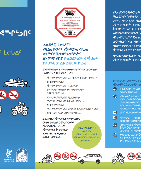 Tobacco and Smoking Act Vehicles With Minors Brochure