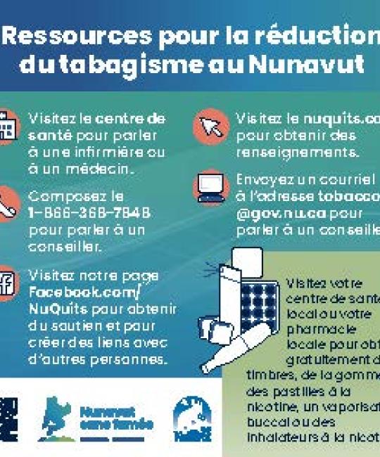 Ressources pour la réduction du tabagisme au Nunavut